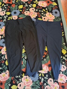 Set of two Athleta Navy and Black Brooklyn Ankle Pants size 16